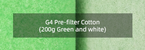 Prefiltro G3 Algodón (200g Verde y blanco)