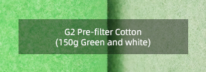 Prefiltro G2 Algodón (150g Verde y blanco)