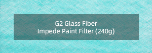 Filtro de pintura impedimento de fibra de vidrio G2 (240 g)